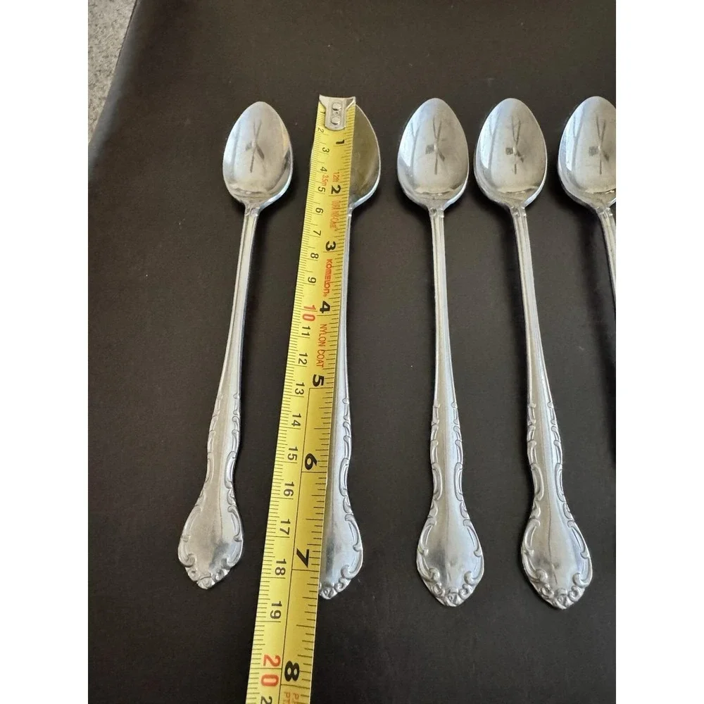Queens Court Japan Stainless ICED‎ TEASPOON LOT OF 5